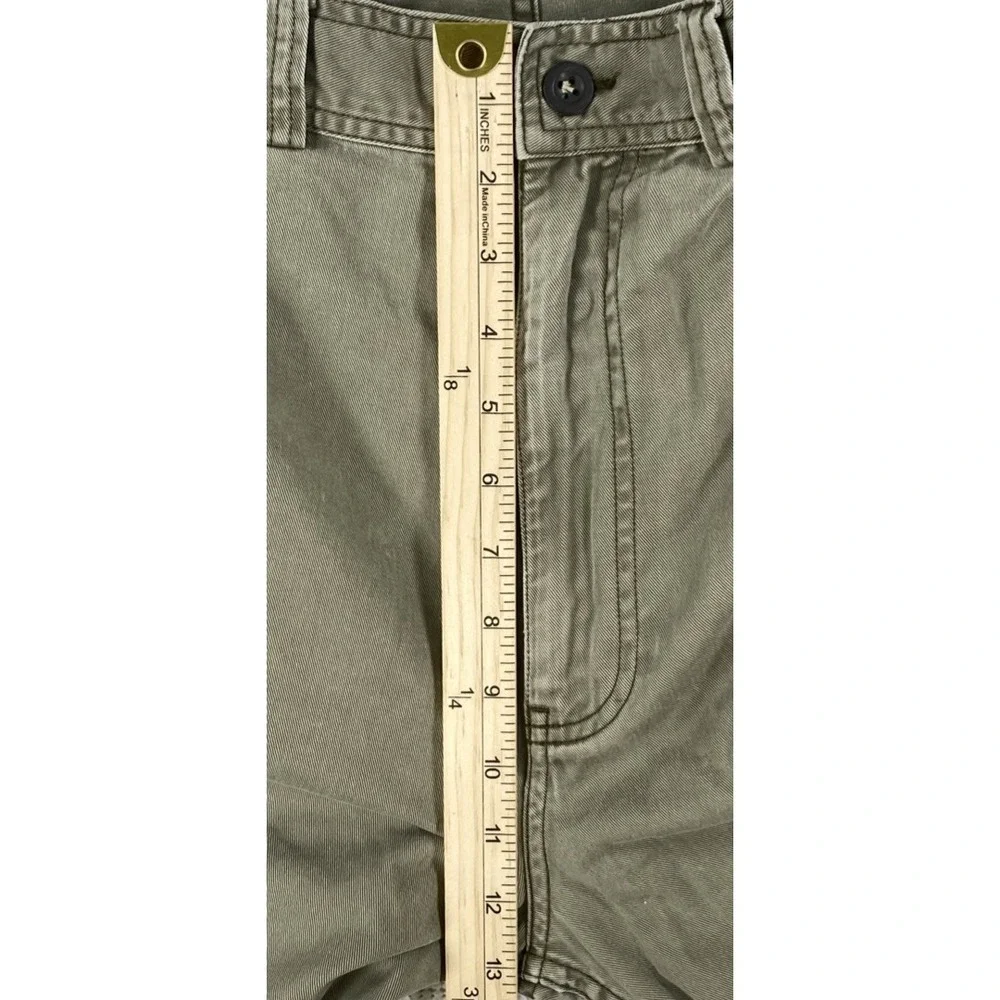 Polo Ralph Lauren 67 Chino Cargo Shorts Green Distressed Men's 35 10